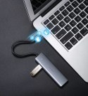 UGreen Ugreen rozdzielacz HUB USB - 4x USB 3.2 Gen 1 z portem zasilania micro USB szary (CM219 50985)