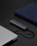 UGreen Ugreen rozdzielacz HUB USB - 4x USB 3.2 Gen 1 z portem zasilania micro USB szary (CM219 50985)