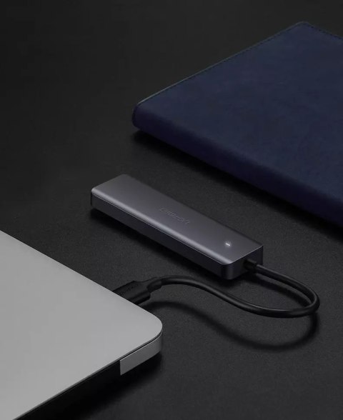 UGreen Ugreen rozdzielacz HUB USB - 4x USB 3.2 Gen 1 z portem zasilania micro USB szary (CM219 50985) UGreen Ugreen rozdzielacz HUB USB - 4x USB 3.2 Gen 1 z portem zasilania micro USB szary (CM219 50985)