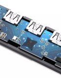 UGreen Ugreen rozdzielacz HUB USB - 4x USB 3.2 Gen 1 z portem zasilania micro USB szary (CM219 50985)