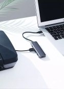 UGreen Ugreen rozdzielacz HUB USB - 4x USB 3.2 Gen 1 z portem zasilania micro USB szary (CM219 50985)