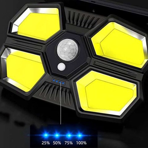 ProducentTymczasowy Lampa solarna wodoodporna ścienna 180 COB LED z czujnikiem ruchu PIR + Pilot ProducentTymczasowy Lampa solarna wodoodporna ścienna 180 COB LED z czujnikiem ruchu PIR + Pilot