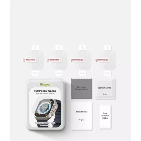 Ringke Szkło hartowane Ringke ID FC Glass 4-Pack do Apple Watch Ultra (49mm) Clear Ringke Szkło hartowane Ringke ID FC Glass 4-Pack do Apple Watch Ultra (49mm) Clear