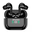 Awei AWEI Słuchawki bezprzewodowe Bluetooth 5.1 T29P TWS + stacja dokująca Czarne