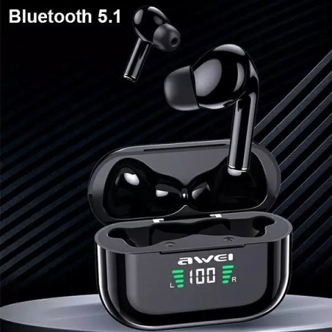 Awei AWEI Słuchawki bezprzewodowe Bluetooth 5.1 T29P TWS + stacja dokująca Czarne Awei AWEI Słuchawki bezprzewodowe Bluetooth 5.1 T29P TWS + stacja dokująca Czarne