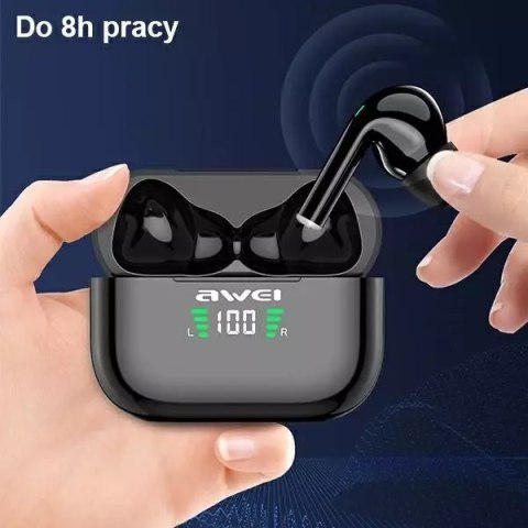Awei AWEI Słuchawki bezprzewodowe Bluetooth 5.1 T29P TWS + stacja dokująca Czarne Awei AWEI Słuchawki bezprzewodowe Bluetooth 5.1 T29P TWS + stacja dokująca Czarne