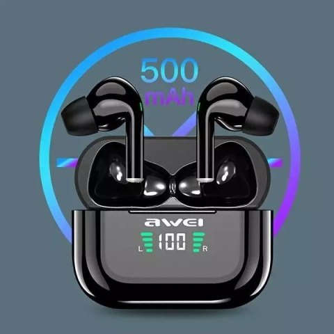 Awei AWEI Słuchawki bezprzewodowe Bluetooth 5.1 T29P TWS + stacja dokująca Czarne Awei AWEI Słuchawki bezprzewodowe Bluetooth 5.1 T29P TWS + stacja dokująca Czarne