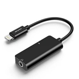 Awei Adapter AWEI CL-121 Lightning-Lightning/ Jack 3.5 2w1 czarny/black