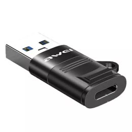 Awei Adapter AWEI CL-13 USB-C/USB-A czarny/black