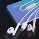 Dudao Dudao przewodowe słuchawki USB Typ C 1,2m biały (X3B-W)