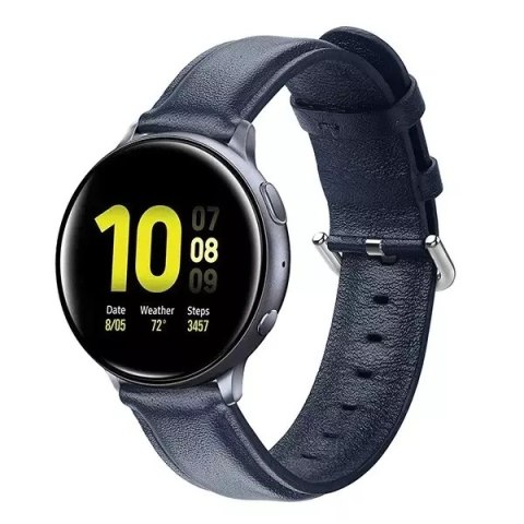 ProducentTymczasowy Pasek do smartwatcha Beline Watch uniwersalny do zegarków 20mm Elegance granatowy/navy ProducentTymczasowy Pasek do smartwatcha Beline Watch uniwersalny do zegarków 20mm Elegance granatowy/navy