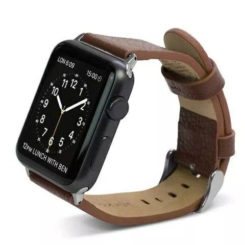 ProducentTymczasowy Pasek do smartwatcha X-Doria Lux do Apple Watch 42/44/45mm brązowy/brown