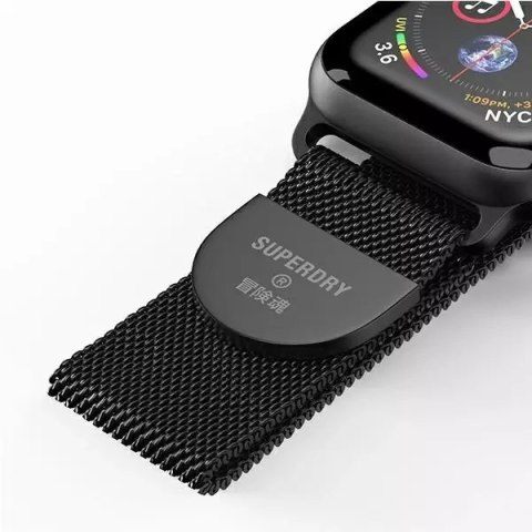 ProducentTymczasowy Pasek do smartwatcha SuperDry Watchband Apple Watch 38/40/41 mm Chainmail czarny/black 41681 ProducentTymczasowy Pasek do smartwatcha SuperDry Watchband Apple Watch 38/40/41 mm Chainmail czarny/black 41681