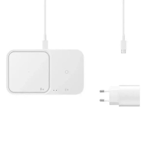 Samsung Ładowarka indukcyjna Samsung EP-P5400TW + ład. siec. biały/white Duo Samsung Ładowarka indukcyjna Samsung EP-P5400TW + ład. siec. biały/white Duo