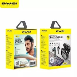 Awei AWEI słuchawki Bluetooth 5.0 T15P TWS + stacja dokująca czarny/black