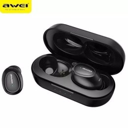Awei AWEI słuchawki Bluetooth 5.0 T16 TWS + stacja dokująca czarny/black