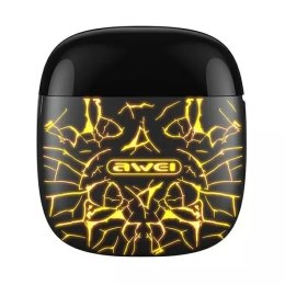 Awei AWEI słuchawki Bluetooth 5.0 T28 Pro TWS + stacja dokująca czarny/black
