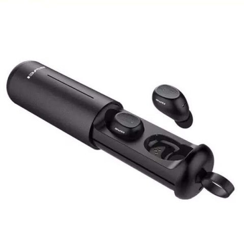 Awei AWEI słuchawki Bluetooth 5.0 T55 TWS + stacja dokująca czarny/black Awei AWEI słuchawki Bluetooth 5.0 T55 TWS + stacja dokująca czarny/black