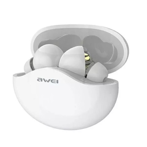 Awei Bezprzewodowe słuchawki sportowe Bluetooth T12 AWEI TWS Białe Awei Bezprzewodowe słuchawki sportowe Bluetooth T12 AWEI TWS Białe