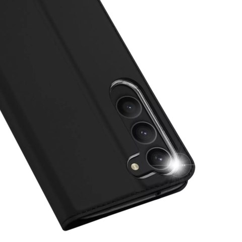 Dux Ducis Etui na telefon Dux Ducis Skin Pro do Samsung Galaxy S23 pokrowiec z klapką portfel na kartę podstawka czarne Dux Ducis Etui na telefon Dux Ducis Skin Pro do Samsung Galaxy S23 pokrowiec z klapką portfel na kartę podstawka czarne