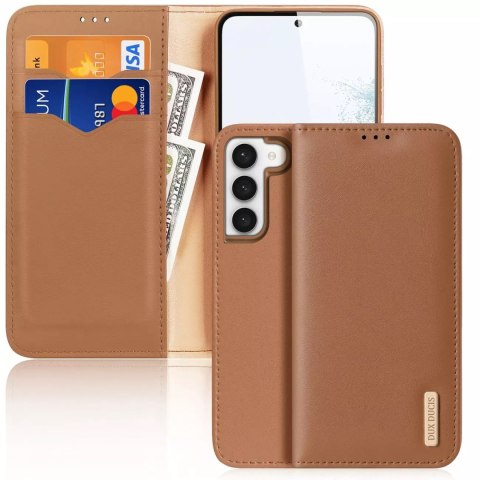 Dux Ducis Etui ochronne Dux Ducis Hivo do Samsung Galaxy S23 pokrowiec z klapką portfel podstawka blokada RFID brązowe Dux Ducis Etui ochronne Dux Ducis Hivo do Samsung Galaxy S23 pokrowiec z klapką portfel podstawka blokada RFID brązowe
