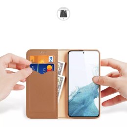 Dux Ducis Etui ochronne Dux Ducis Hivo do Samsung Galaxy S23 pokrowiec z klapką portfel podstawka blokada RFID brązowe