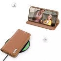 Dux Ducis Etui ochronne Dux Ducis Hivo do Samsung Galaxy S23 pokrowiec z klapką portfel podstawka blokada RFID brązowe