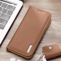 Dux Ducis Etui ochronne Dux Ducis Hivo do Samsung Galaxy S23 pokrowiec z klapką portfel podstawka blokada RFID brązowe
