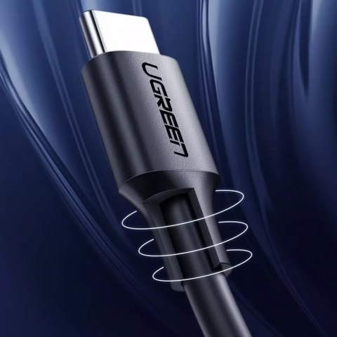 UGreen Kabel UGREEN USB Typ C do ładowania i transferu danych 3A 0,5m czarny (US286) UGreen Kabel UGREEN USB Typ C do ładowania i transferu danych 3A 0,5m czarny (US286)