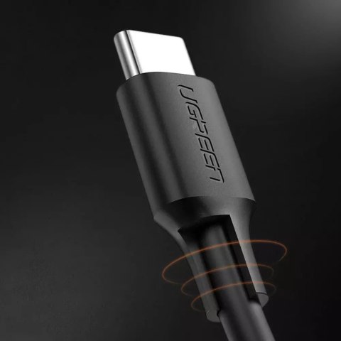 UGreen Kabel UGREEN USB Typ C do ładowania i transferu danych 3A 0,5m czarny (US286) UGreen Kabel UGREEN USB Typ C do ładowania i transferu danych 3A 0,5m czarny (US286)