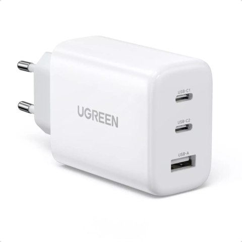 UGreen Ugreen szybka ładowarka sieciowa 2x USB Typ C / USB 65W PD3.0, QC3.0/4.0+ biała (CD275) UGreen Ugreen szybka ładowarka sieciowa 2x USB Typ C / USB 65W PD3.0, QC3.0/4.0+ biała (CD275)