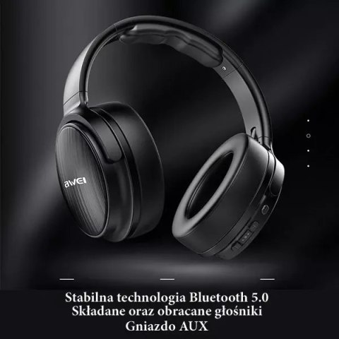 Awei AWEI słuchawki nauszne Bluetooth A780BL czarny Awei AWEI słuchawki nauszne Bluetooth A780BL czarny