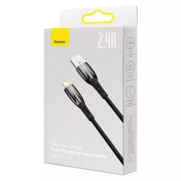 Baseus Baseus Glimmer Series kabel USB-A - Lightning 480Mb/s 2.4A 1m czarny