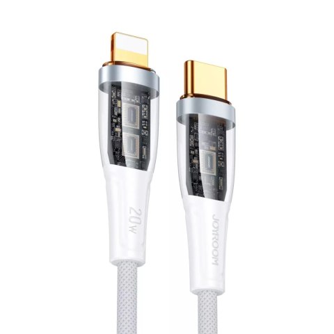 Joyroom Joyroom kabel szybko ładujący z inteligentnym wyłącznikiem USB-C - Lightning 20W 1.2m biały (S-CL020A3) Joyroom Joyroom kabel szybko ładujący z inteligentnym wyłącznikiem USB-C - Lightning 20W 1.2m biały (S-CL020A3)