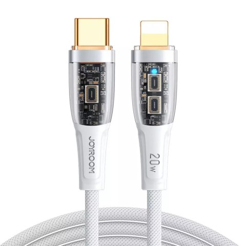 Joyroom Joyroom kabel szybko ładujący z inteligentnym wyłącznikiem USB-C - Lightning 20W 1.2m biały (S-CL020A3) Joyroom Joyroom kabel szybko ładujący z inteligentnym wyłącznikiem USB-C - Lightning 20W 1.2m biały (S-CL020A3)