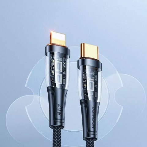 Joyroom Joyroom kabel szybko ładujący z inteligentnym wyłącznikiem USB-C - Lightning 20W 1.2m czarny (S-CL020A3) Joyroom Joyroom kabel szybko ładujący z inteligentnym wyłącznikiem USB-C - Lightning 20W 1.2m czarny (S-CL020A3)