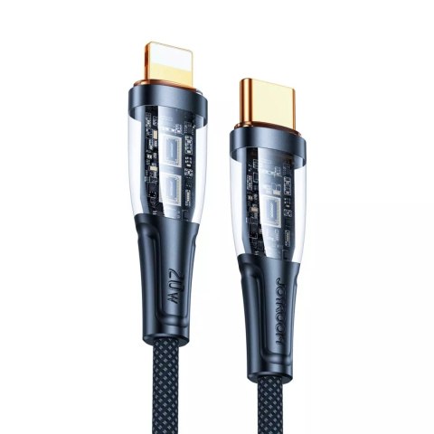 Joyroom Joyroom kabel szybko ładujący z inteligentnym wyłącznikiem USB-C - Lightning 20W 1.2m czarny (S-CL020A3) Joyroom Joyroom kabel szybko ładujący z inteligentnym wyłącznikiem USB-C - Lightning 20W 1.2m czarny (S-CL020A3)