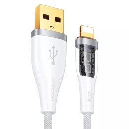Joyroom Joyroom kabel z szybkim ładowaniem z inteligentnym wyłącznikiem USB-A - Lightning 2.4A 1.2m biały (S-UL012A3)