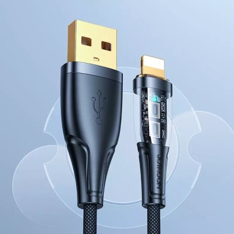 Joyroom Joyroom kabel z szybkim ładowaniem z inteligentnym wyłącznikiem USB-A - Lightning 2.4A 1.2m czarny (S-UL012A3) Joyroom Joyroom kabel z szybkim ładowaniem z inteligentnym wyłącznikiem USB-A - Lightning 2.4A 1.2m czarny (S-UL012A3)