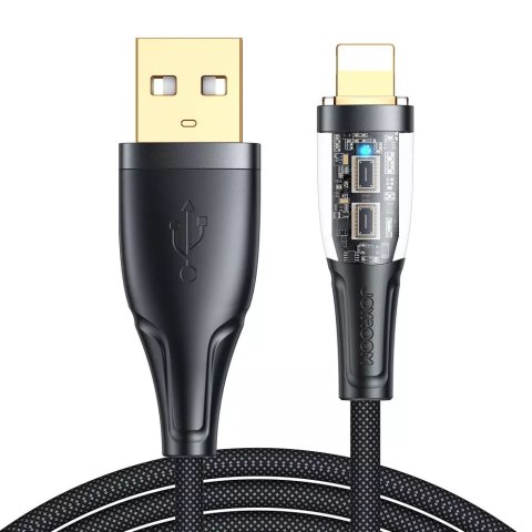 Joyroom Joyroom kabel z szybkim ładowaniem z inteligentnym wyłącznikiem USB-A - Lightning 2.4A 1.2m czarny (S-UL012A3) Joyroom Joyroom kabel z szybkim ładowaniem z inteligentnym wyłącznikiem USB-A - Lightning 2.4A 1.2m czarny (S-UL012A3)
