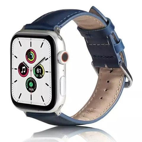 ProducentTymczasowy Pasek do smartwatcha Beline Leather do Apple Watch 42/44/45/49mm niebieski /blue ProducentTymczasowy Pasek do smartwatcha Beline Leather do Apple Watch 42/44/45/49mm niebieski /blue