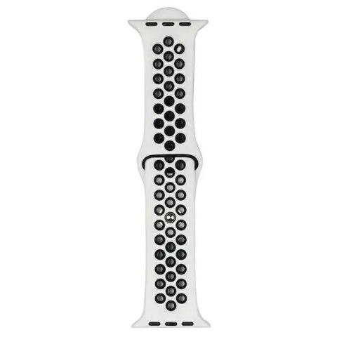 ProducentTymczasowy Pasek do smartwatcha Beline Sport Silicone do Apple Watch 38/40/41mm biało-czarny white/black ProducentTymczasowy Pasek do smartwatcha Beline Sport Silicone do Apple Watch 38/40/41mm biało-czarny white/black
