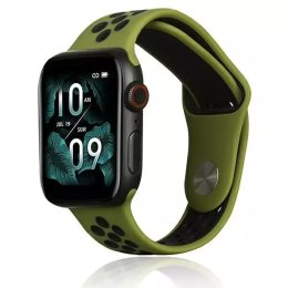 ProducentTymczasowy Pasek do smartwatcha Beline Sport Silicone do Apple Watch 38/40/41mm zielono-czarny green/black