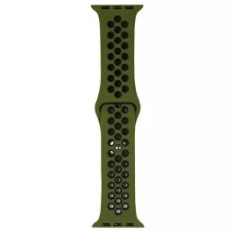 ProducentTymczasowy Pasek do smartwatcha Beline Sport Silicone do Apple Watch 38/40/41mm zielono-czarny green/black