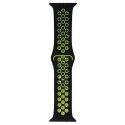 ProducentTymczasowy Pasek do smartwatcha Beline Sport Silicone do Apple Watch 42/44/45/49mm czarno-limonkowy black/lime