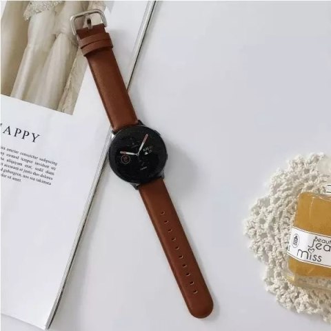 ProducentTymczasowy Pasek do smartwatcha pasek uniwersalny Elegance do 22mm brązowy/brown ProducentTymczasowy Pasek do smartwatcha pasek uniwersalny Elegance do 22mm brązowy/brown