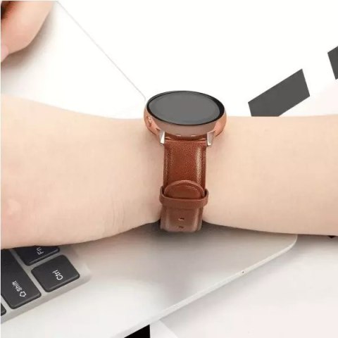 ProducentTymczasowy Pasek do smartwatcha pasek uniwersalny Elegance do 22mm brązowy/brown ProducentTymczasowy Pasek do smartwatcha pasek uniwersalny Elegance do 22mm brązowy/brown