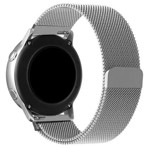 ProducentTymczasowy Pasek do smartwatcha pasek uniwersalny Fancy do 22mm srebrny/silver ProducentTymczasowy Pasek do smartwatcha pasek uniwersalny Fancy do 22mm srebrny/silver
