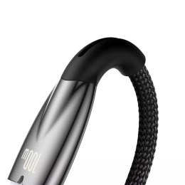 Ringke Baseus Glimmer Series kabel do szybkiego ładowania USB-A - USB-C 100W 480Mb/s 1m czarny