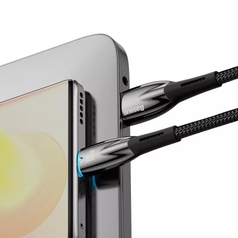 Ringke Baseus Glimmer Series kabel do szybkiego ładowania USB-A - USB-C 100W 480Mb/s 1m czarny Ringke Baseus Glimmer Series kabel do szybkiego ładowania USB-A - USB-C 100W 480Mb/s 1m czarny